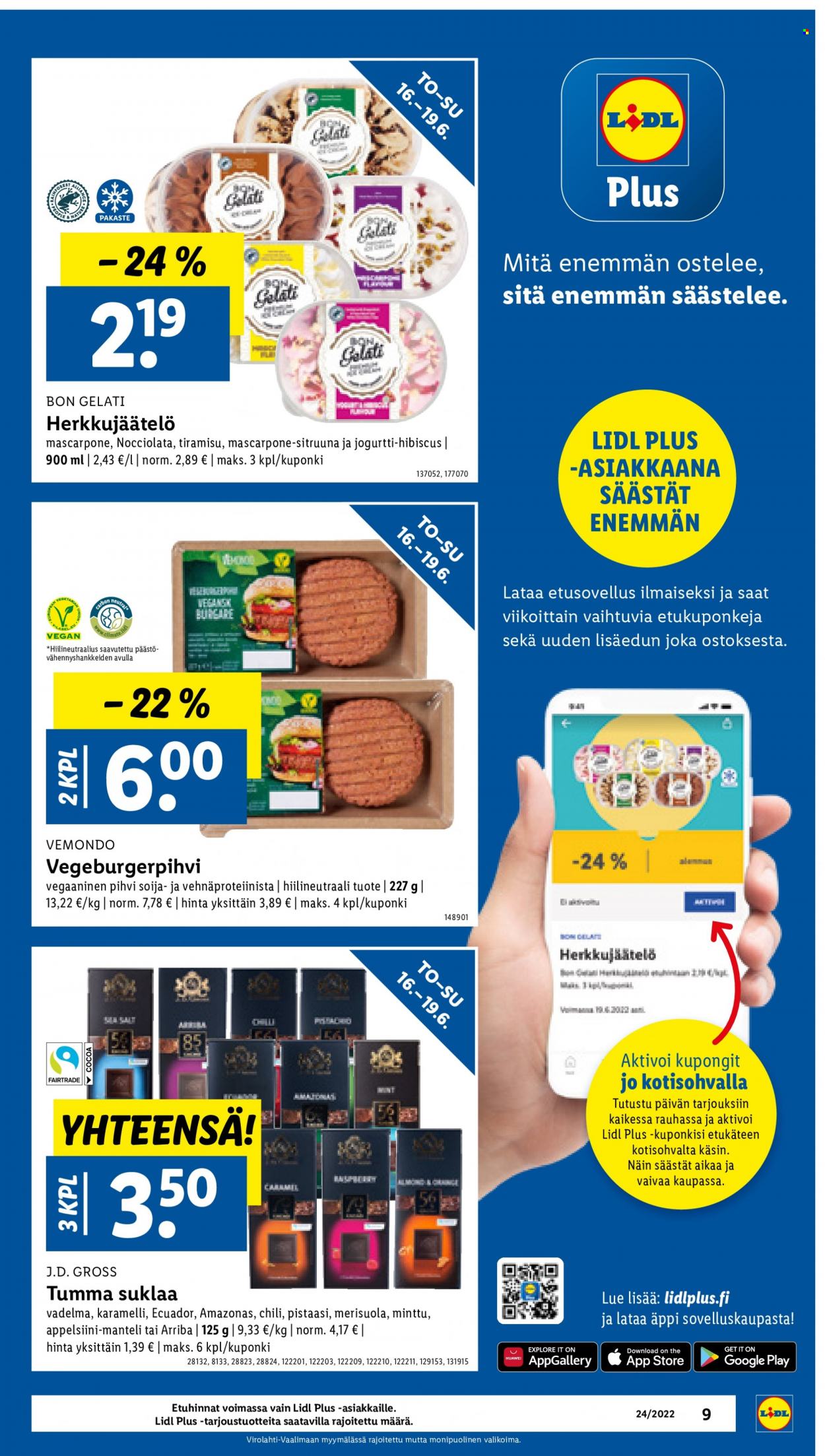 Lidl tarjoukset - 16.06.2022 - 19.06.2022. Sivu 9