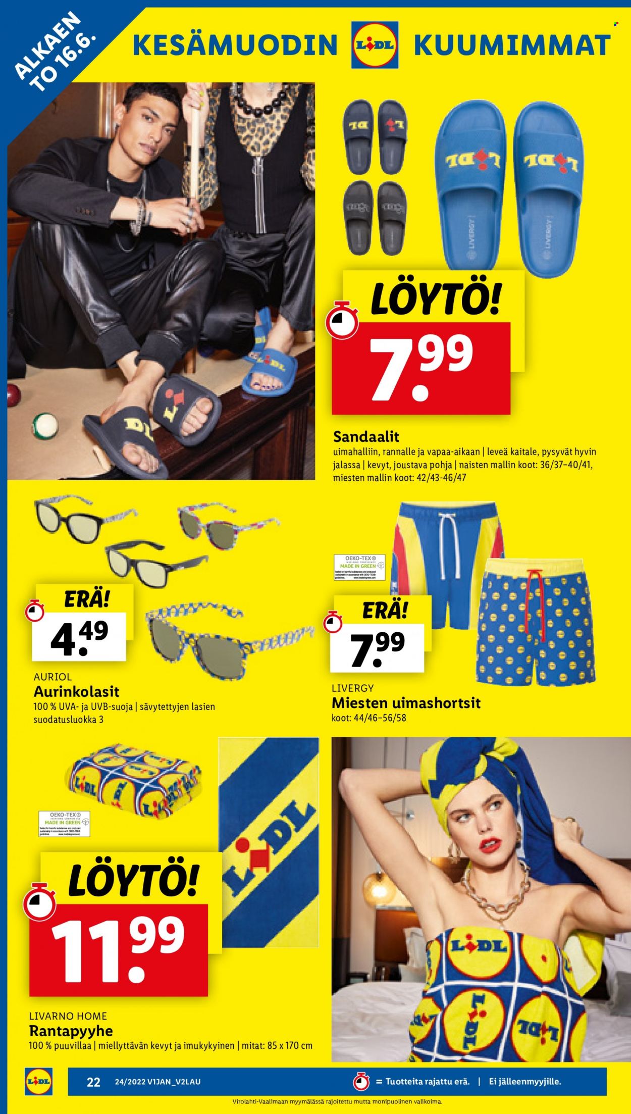 Lidl tarjoukset - 16.06.2022 - 19.06.2022. Sivu 22