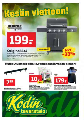 Kodintavaratalo tarjoukset  - 13.06.2022 - 22.06.2022.
