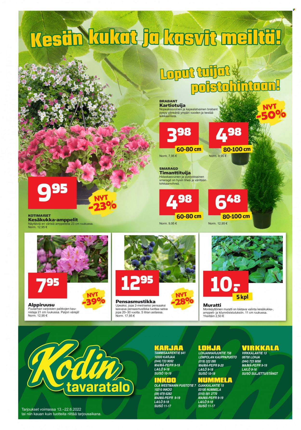 Kodintavaratalo tarjoukset - 13.06.2022 - 22.06.2022. Sivu 8