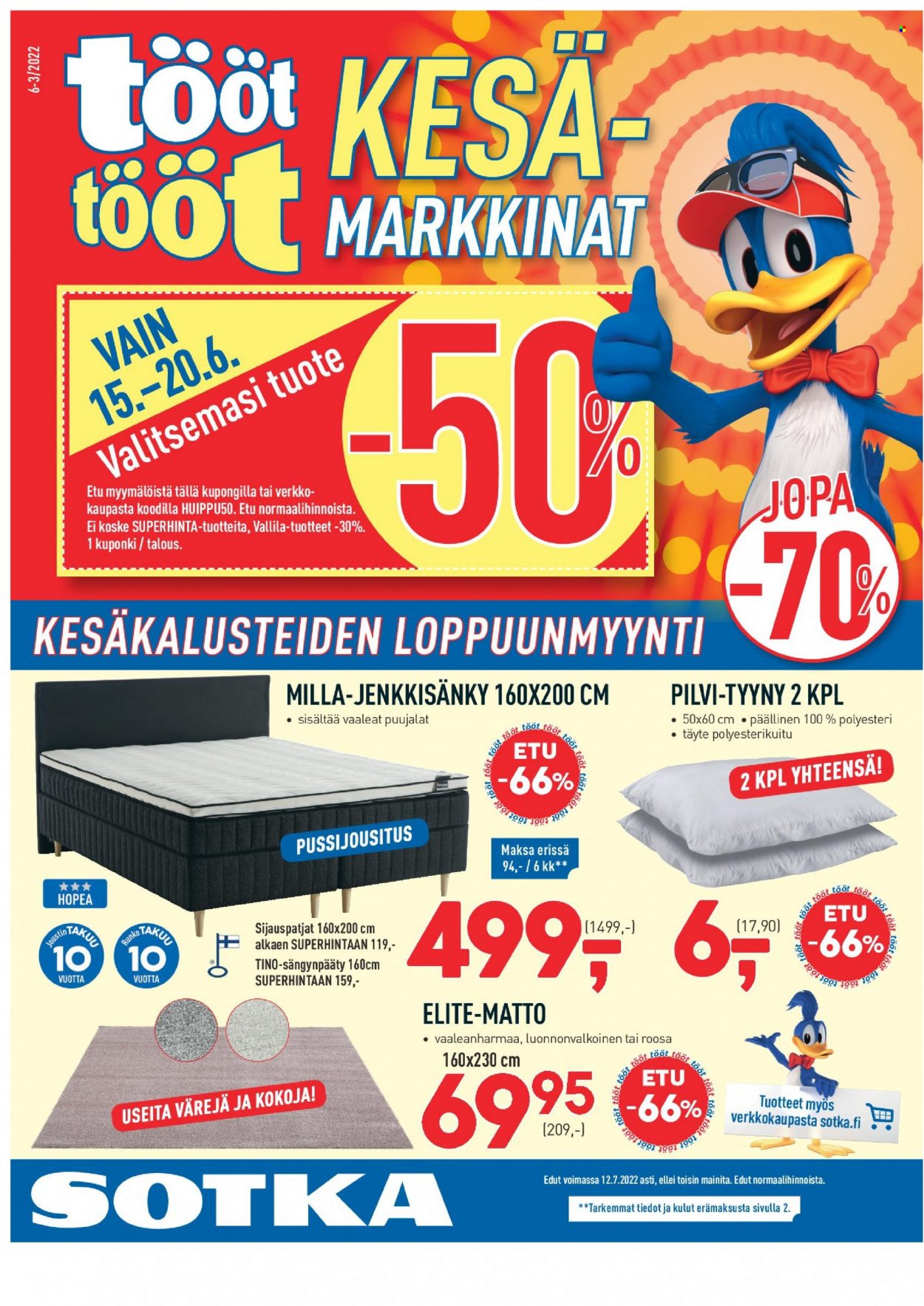 Sotka tarjoukset. Sivu 1