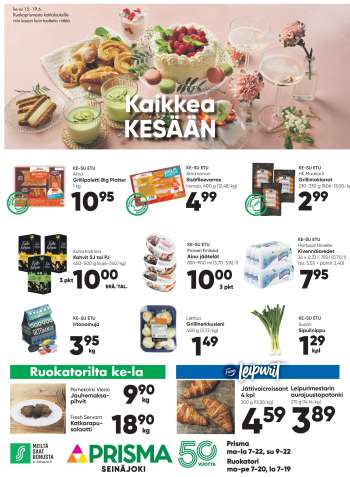 Prisma tarjoukset  - 15.06.2022 - 19.06.2022.