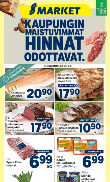 S-market tarjoukset  - 15.06.2022 - 19.06.2022.
