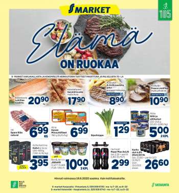 S-market tarjoukset  - 16.06.2022 - 19.06.2022.