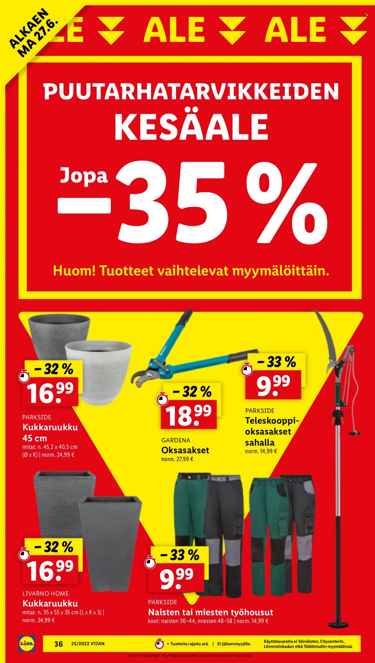 Lidl tarjoukset - 20.06.2022 - 29.06.2022. Sivu 36