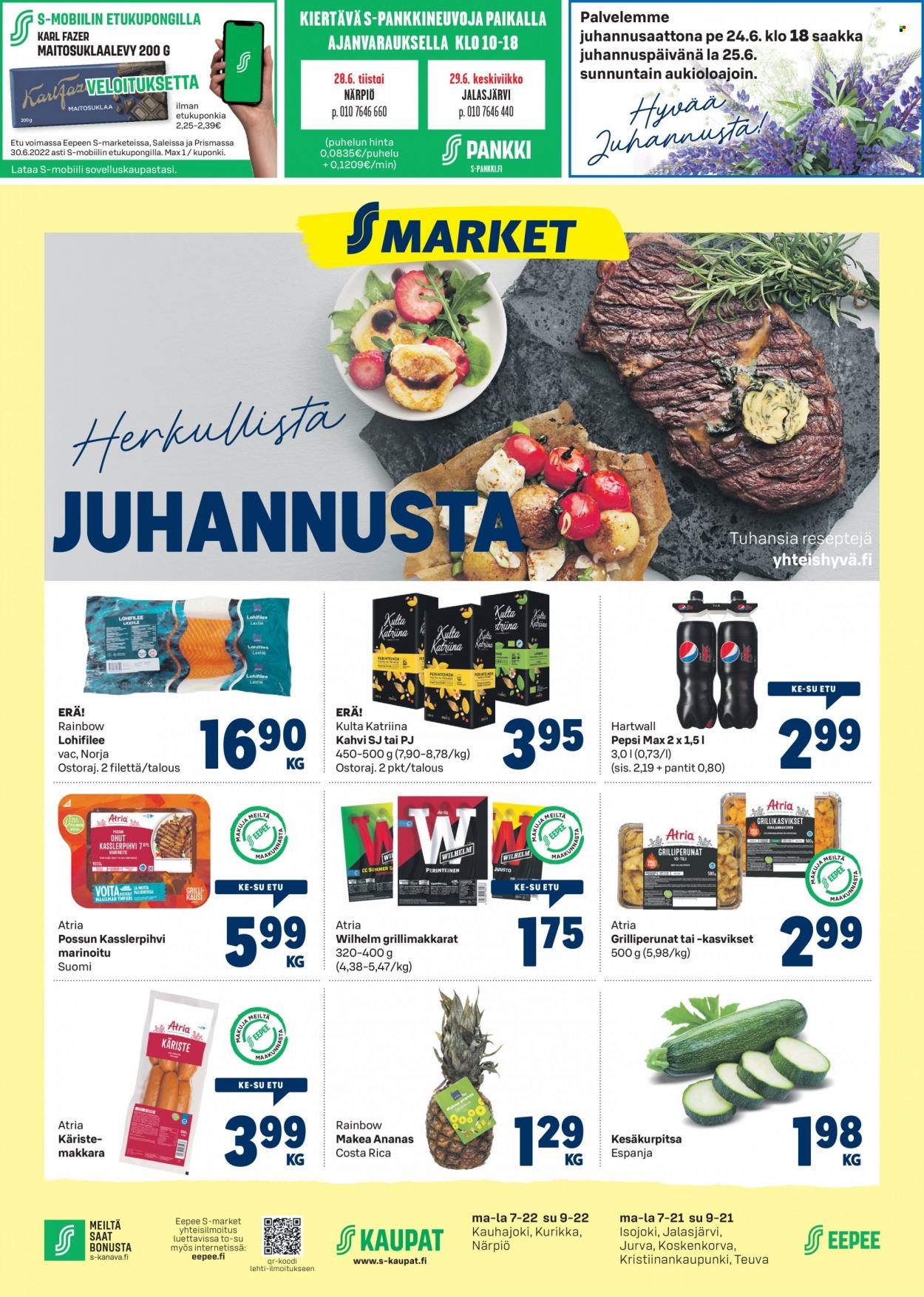 S-market tarjoukset - 22.06.2022 - 26.06.2022. Sivu 1