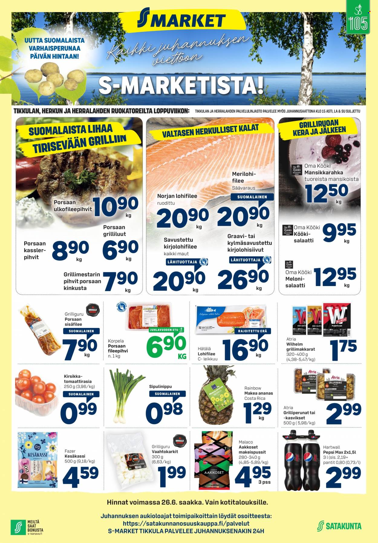 S-market tarjoukset - 22.06.2022 - 26.06.2022. Sivu 1