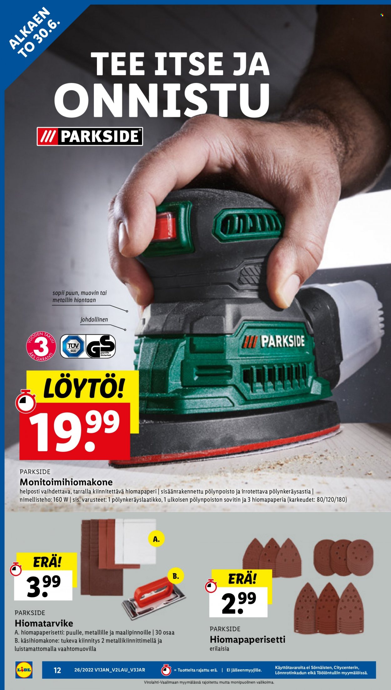 Lidl tarjoukset - 30.06.2022 - 06.07.2022. Sivu 12