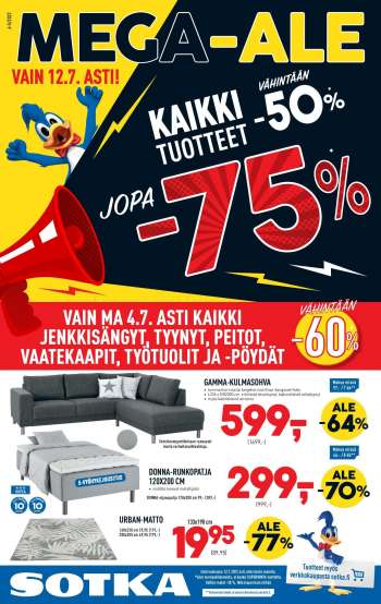 Sotka tarjoukset  - 27.06.2022 - 12.07.2022.