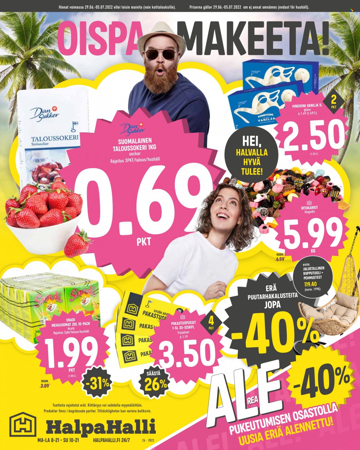 HalpaHalli tarjoukset - 29.06.2022 - 05.07.2022. Sivu 1