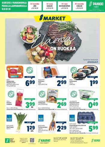 S-market tarjoukset  - 29.06.2022 - 07.08.2022.