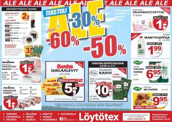 Löytötex tarjoukset  - 29.06.2022 - 05.07.2022.