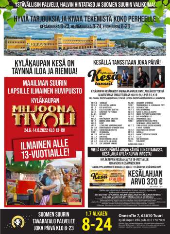 Tuuri tarjoukset  - 29.06.2022 - 05.07.2022.