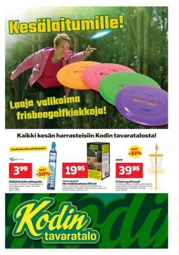 Kodintavaratalo tarjoukset  - 27.06.2022 - 06.07.2022.