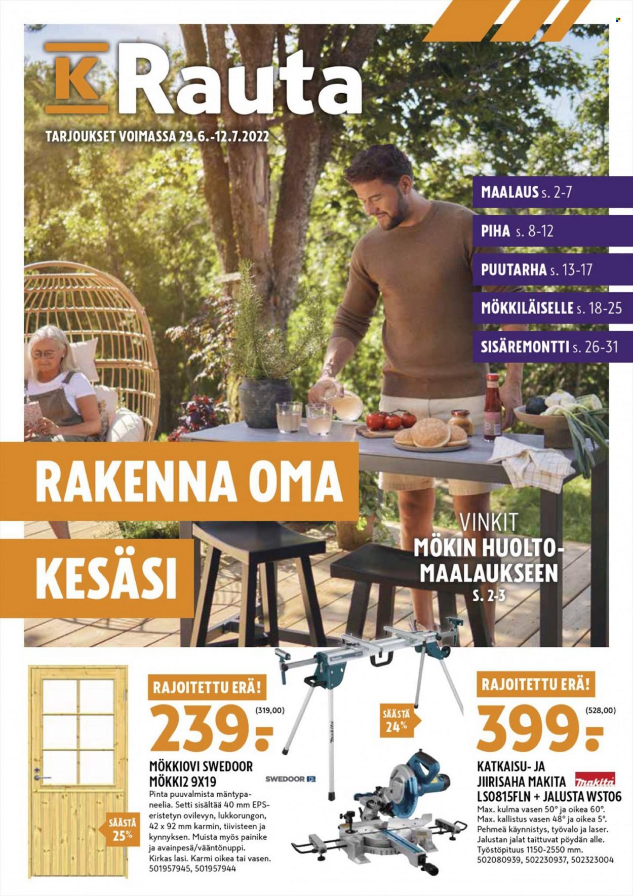 K-Rauta tarjoukset - 29.06.2022 - 12.07.2022. Sivu 1
