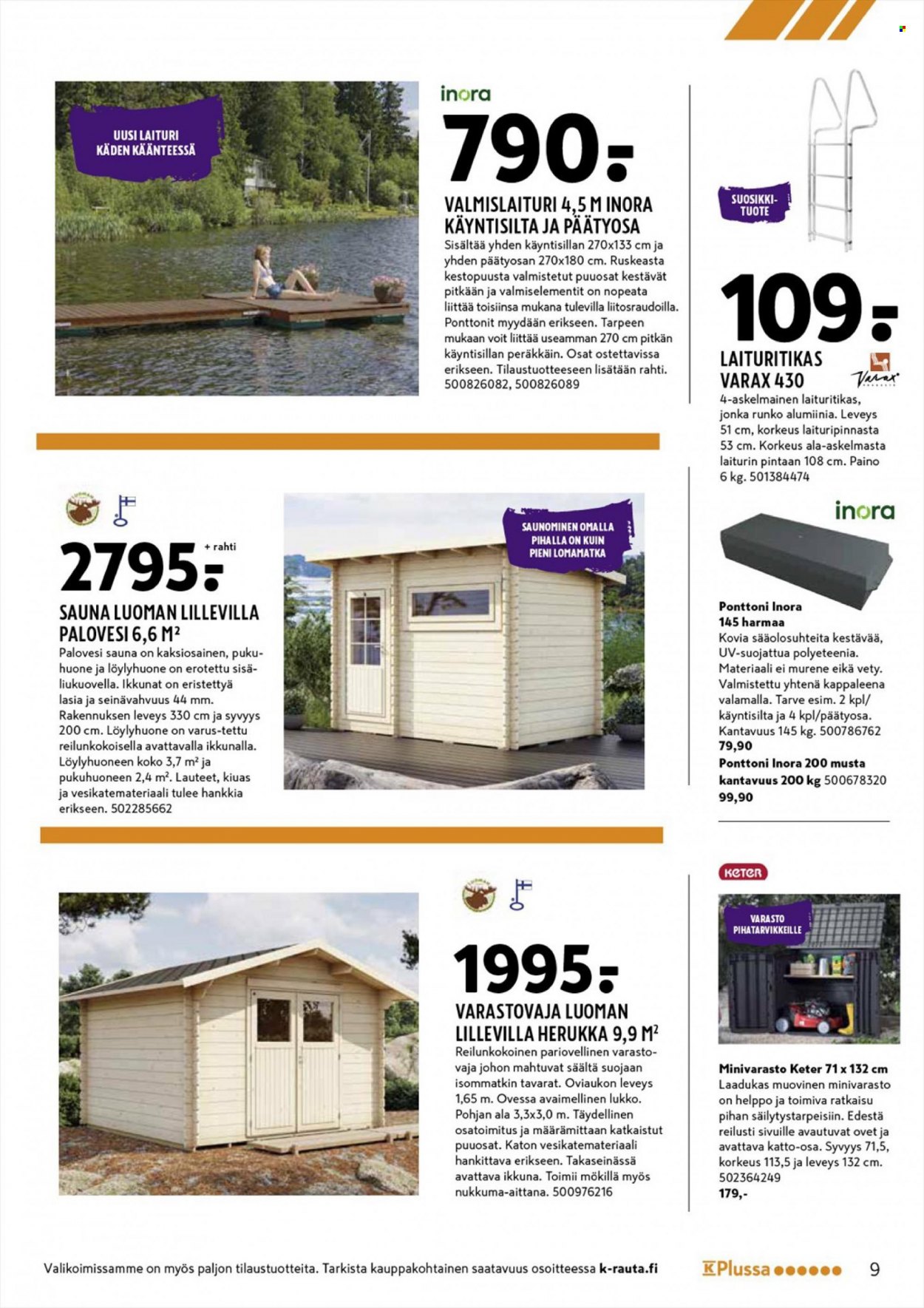 K-Rauta tarjoukset - 29.06.2022 - 12.07.2022. Sivu 9