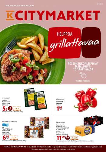 K-citymarket tarjoukset  - 04.07.2022 - 06.07.2022.
