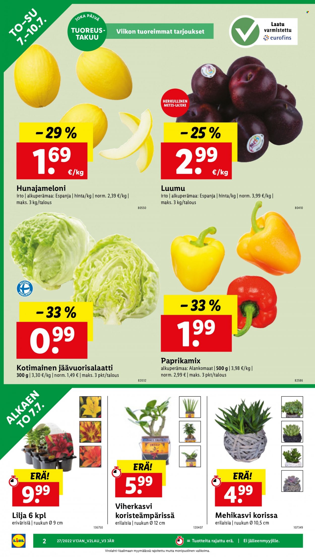 Lidl tarjoukset - 07.07.2022 - 13.07.2022. Sivu 2