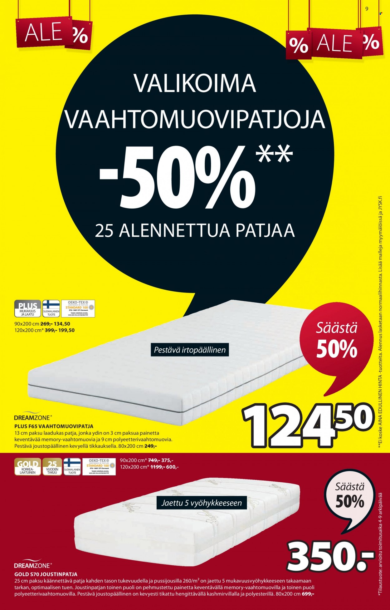 JYSK tarjoukset - 04.07.2022 - 10.07.2022. Sivu 9