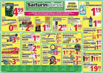 Saiturinpörssi tarjoukset  - 06.07.2022 - 12.07.2022.
