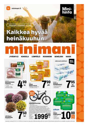 Minimani tarjoukset  - 06.07.2022 - 10.07.2022.