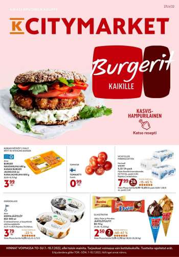 K-citymarket tarjoukset  - 07.07.2022 - 10.07.2022.