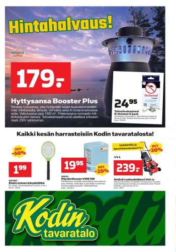 Kodintavaratalo tarjoukset  - 04.07.2022 - 13.07.2022.