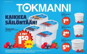 Tokmanni tarjoukset  - 11.07.2022 - 17.07.2022.