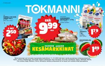 Tokmanni tarjoukset  - 11.07.2022 - 13.07.2022.