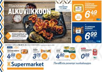 K-Supermarket tarjoukset  - 11.07.2022 - 13.07.2022.
