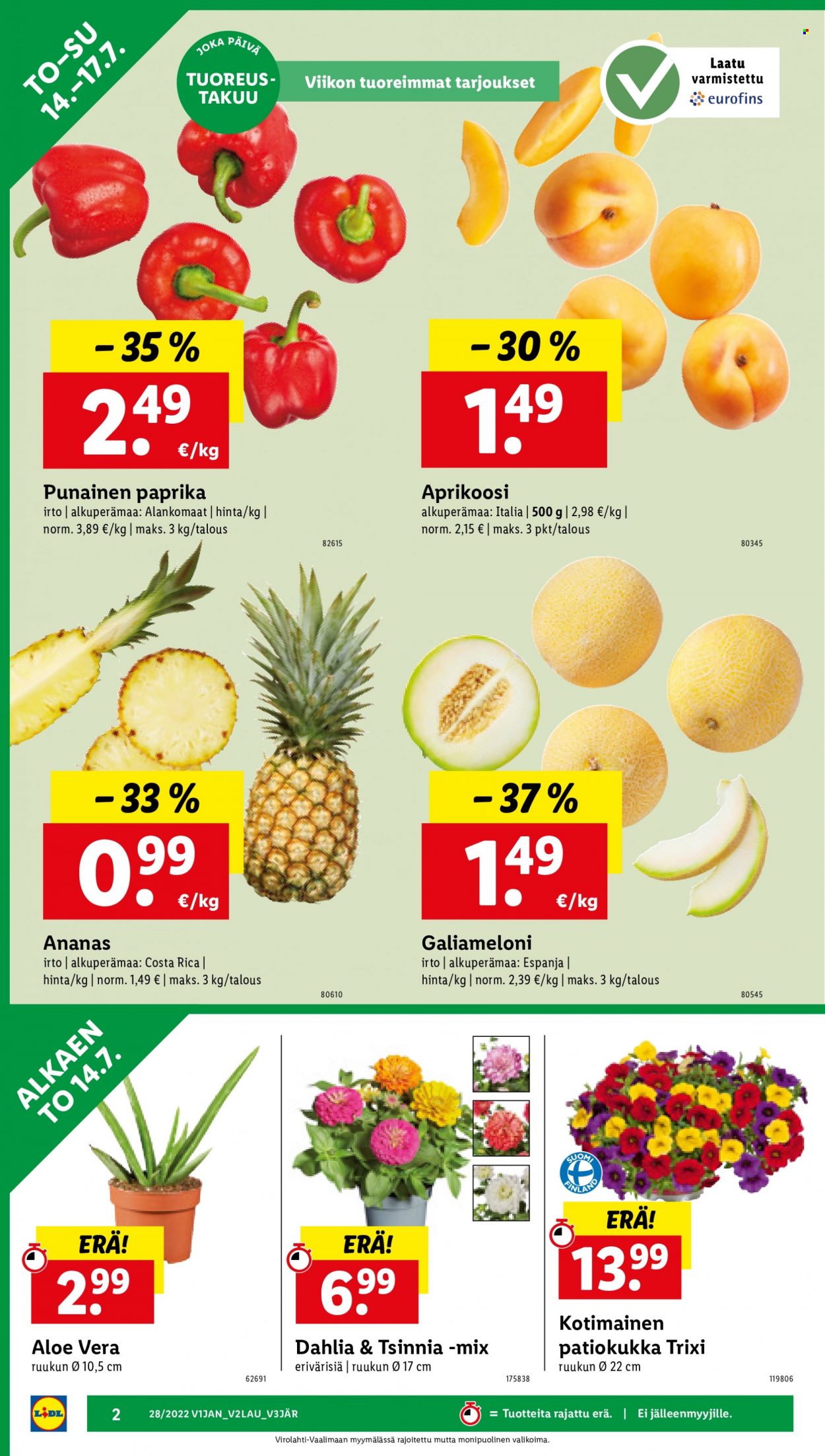 Lidl tarjoukset - 14.07.2022 - 20.07.2022. Sivu 2