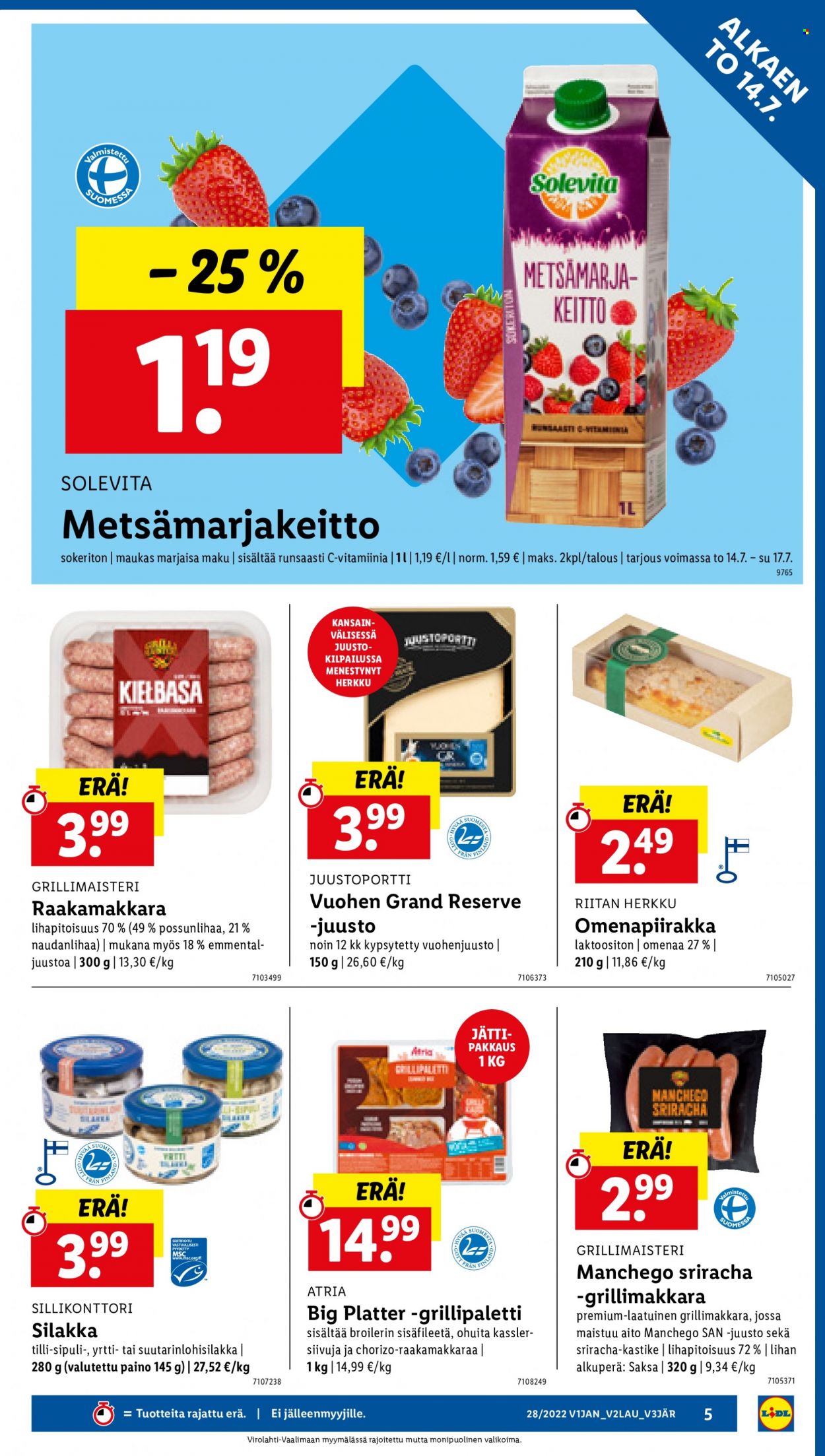 Lidl tarjoukset - 14.07.2022 - 20.07.2022. Sivu 5
