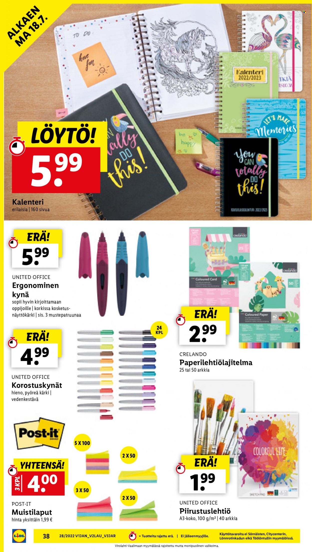 Lidl tarjoukset - 14.07.2022 - 20.07.2022. Sivu 38