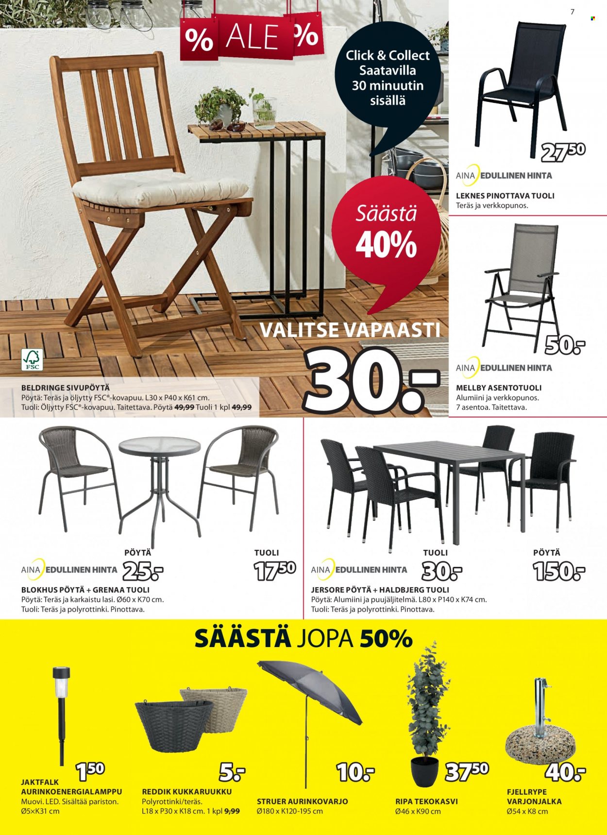 JYSK tarjoukset - 11.07.2022 - 24.07.2022. Sivu 7
