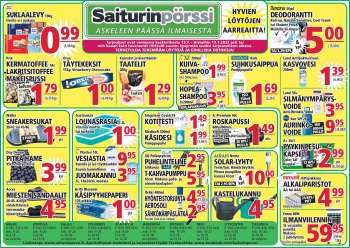 Saiturinpörssi tarjoukset  - 13.07.2022 - 19.07.2022.