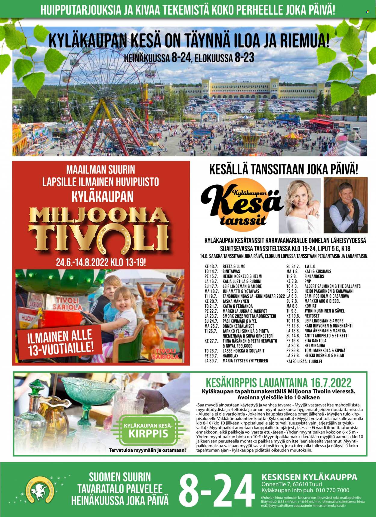 Tuuri tarjoukset - 13.07.2022 - 19.07.2022. Sivu 1