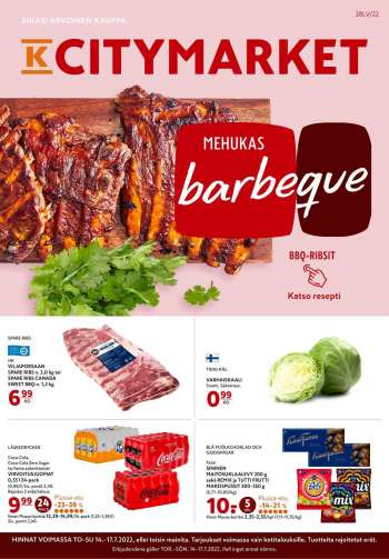 K-citymarket tarjoukset  - 14.07.2022 - 17.07.2022.