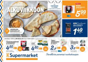 K-Supermarket tarjoukset  - 18.07.2022 - 20.07.2022.