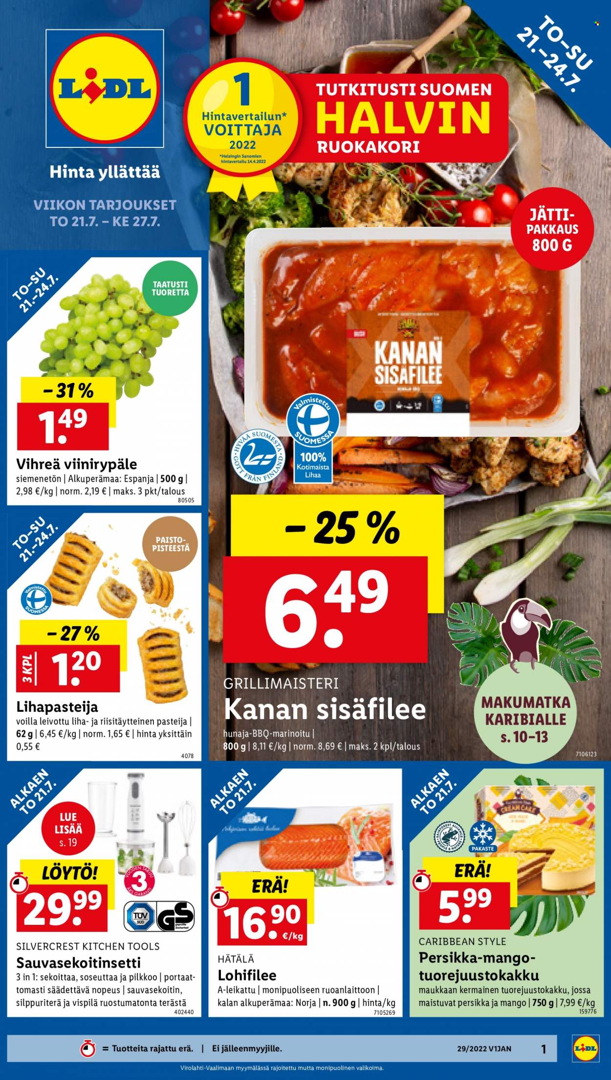 Lidl tarjoukset - 21.07.2022 - 27.07.2022. Sivu 1