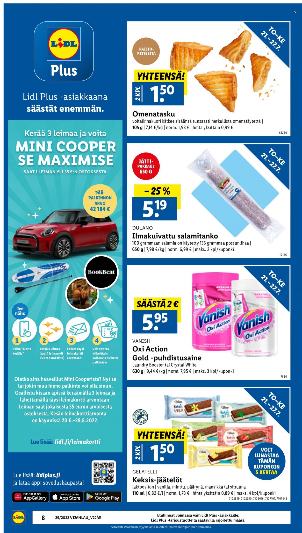Lidl tarjoukset - 21.07.2022 - 27.07.2022. Sivu 8