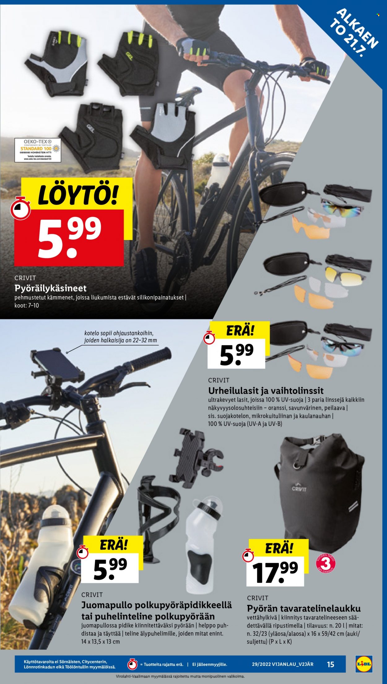 Lidl tarjoukset - 21.07.2022 - 27.07.2022. Sivu 15