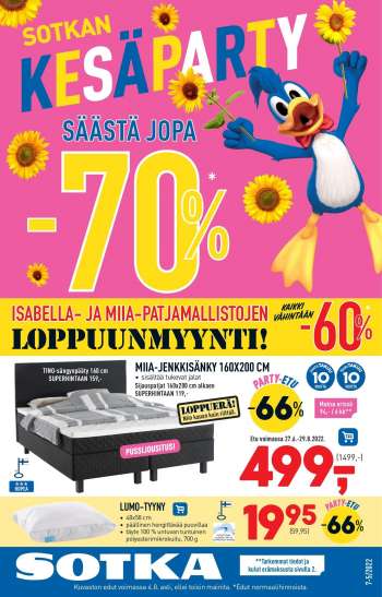 Sotka tarjoukset  - 18.07.2022 - 04.08.2022.