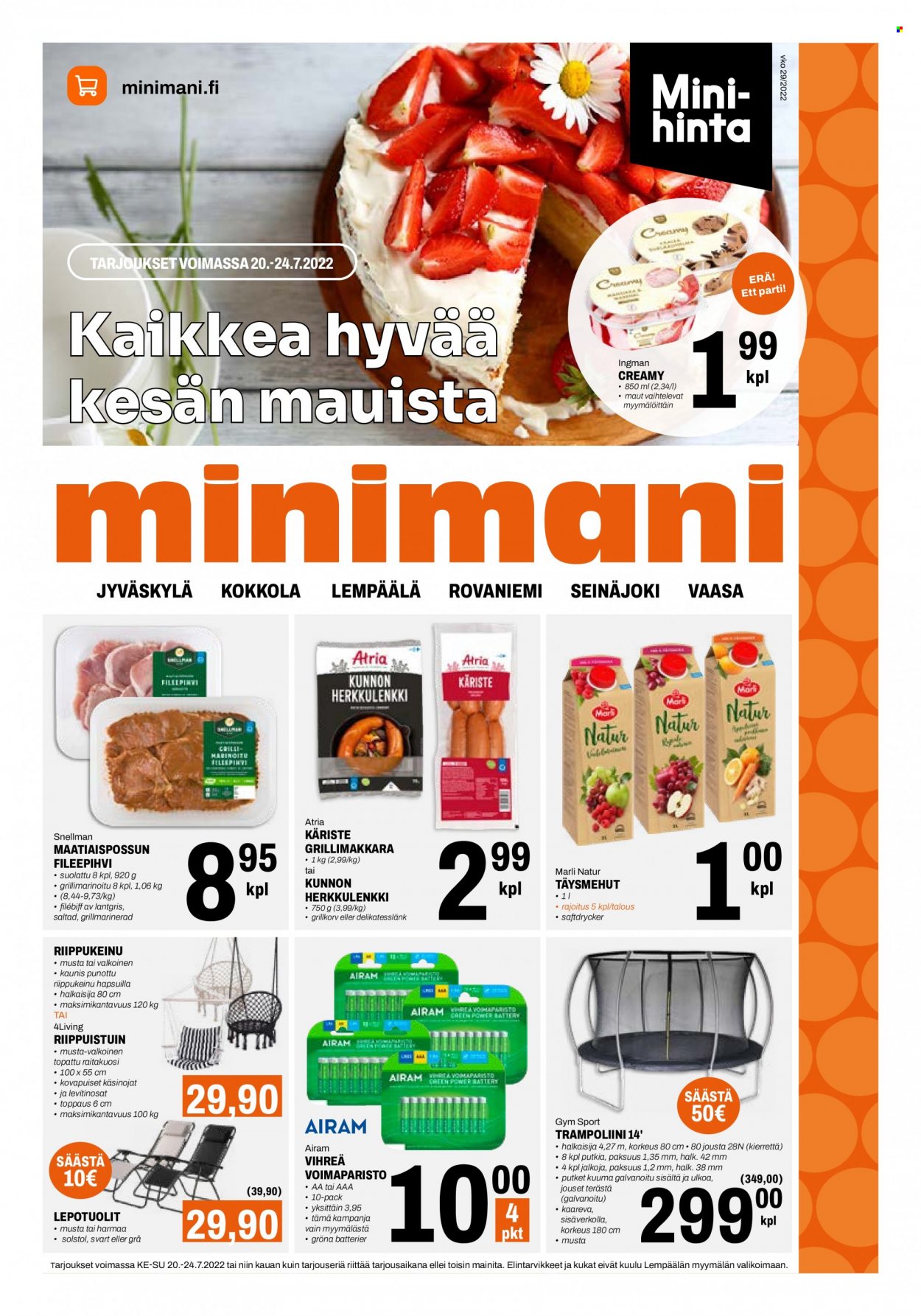 Minimani tarjoukset - 20.07.2022 - 24.07.2022. Sivu 1