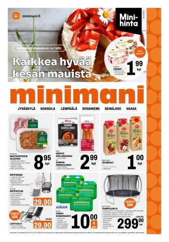 Minimani tarjoukset  - 20.07.2022 - 24.07.2022.