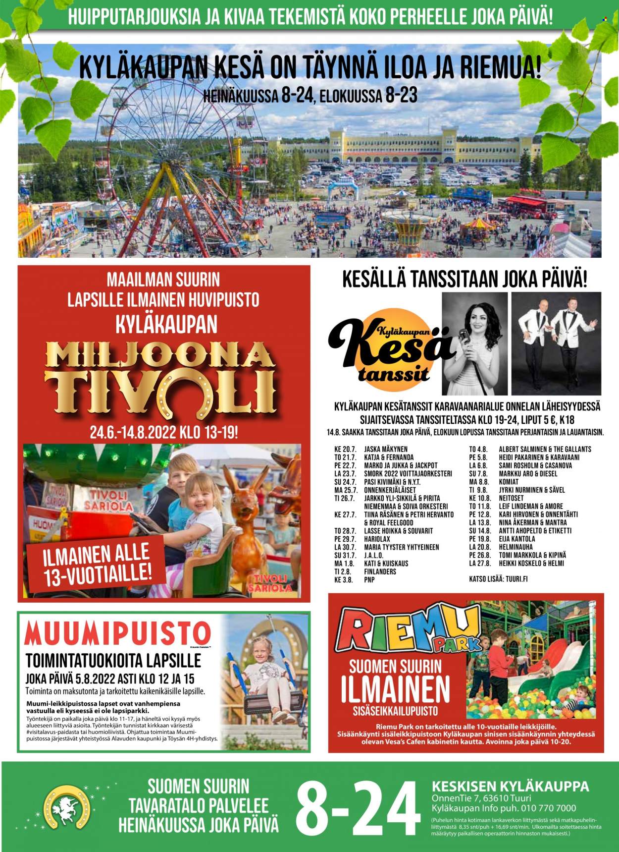 Tuuri tarjoukset - 20.07.2022 - 26.07.2022. Sivu 1