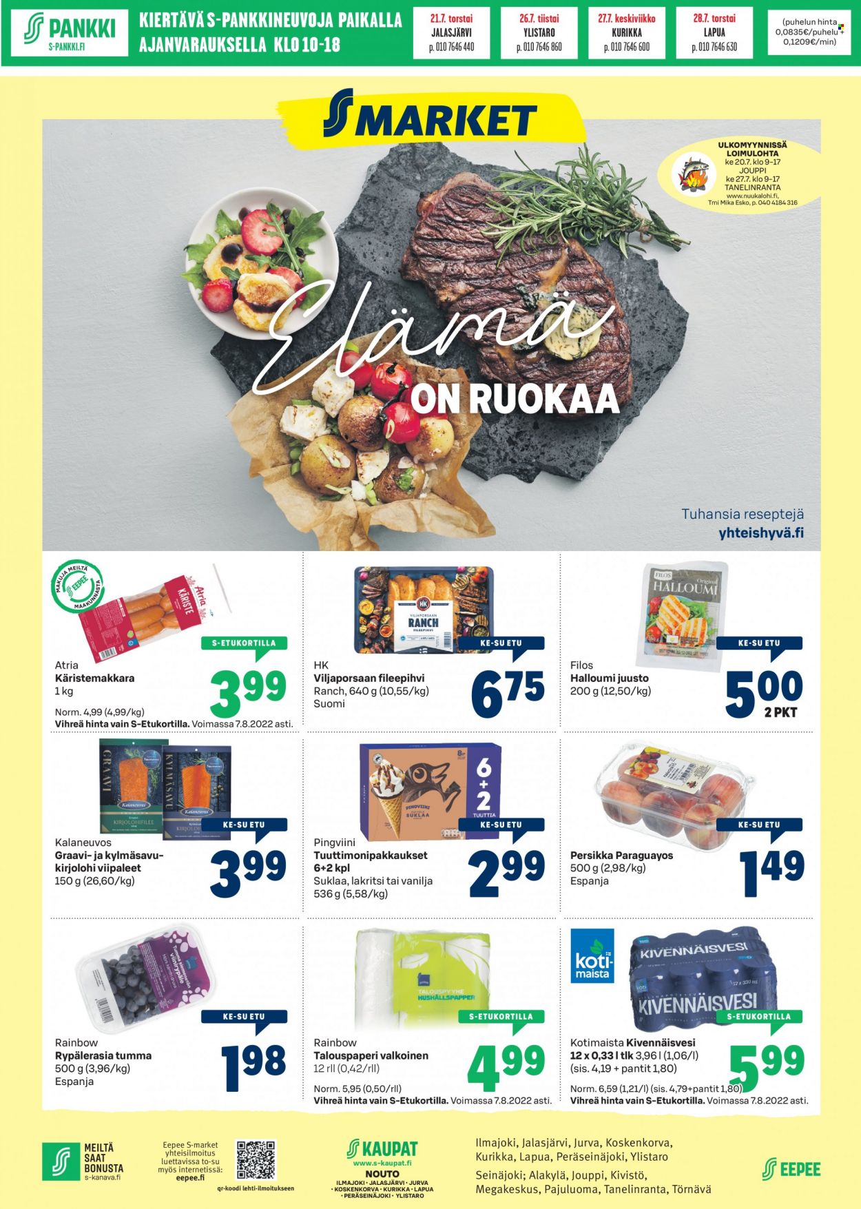 S-market tarjoukset - 20.07.2022 - 24.07.2022. Sivu 1