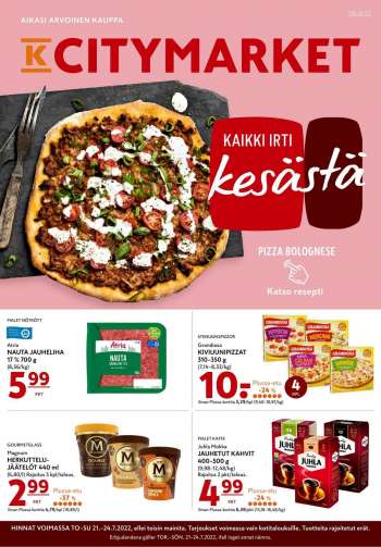 K-citymarket tarjoukset  - 21.07.2022 - 24.07.2022.