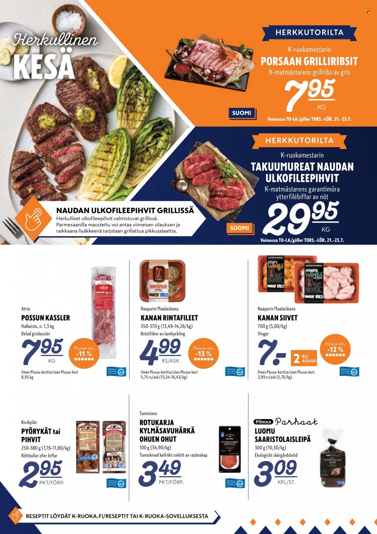 K-Supermarket tarjoukset - 21.07.2022 - 24.07.2022. Sivu 4