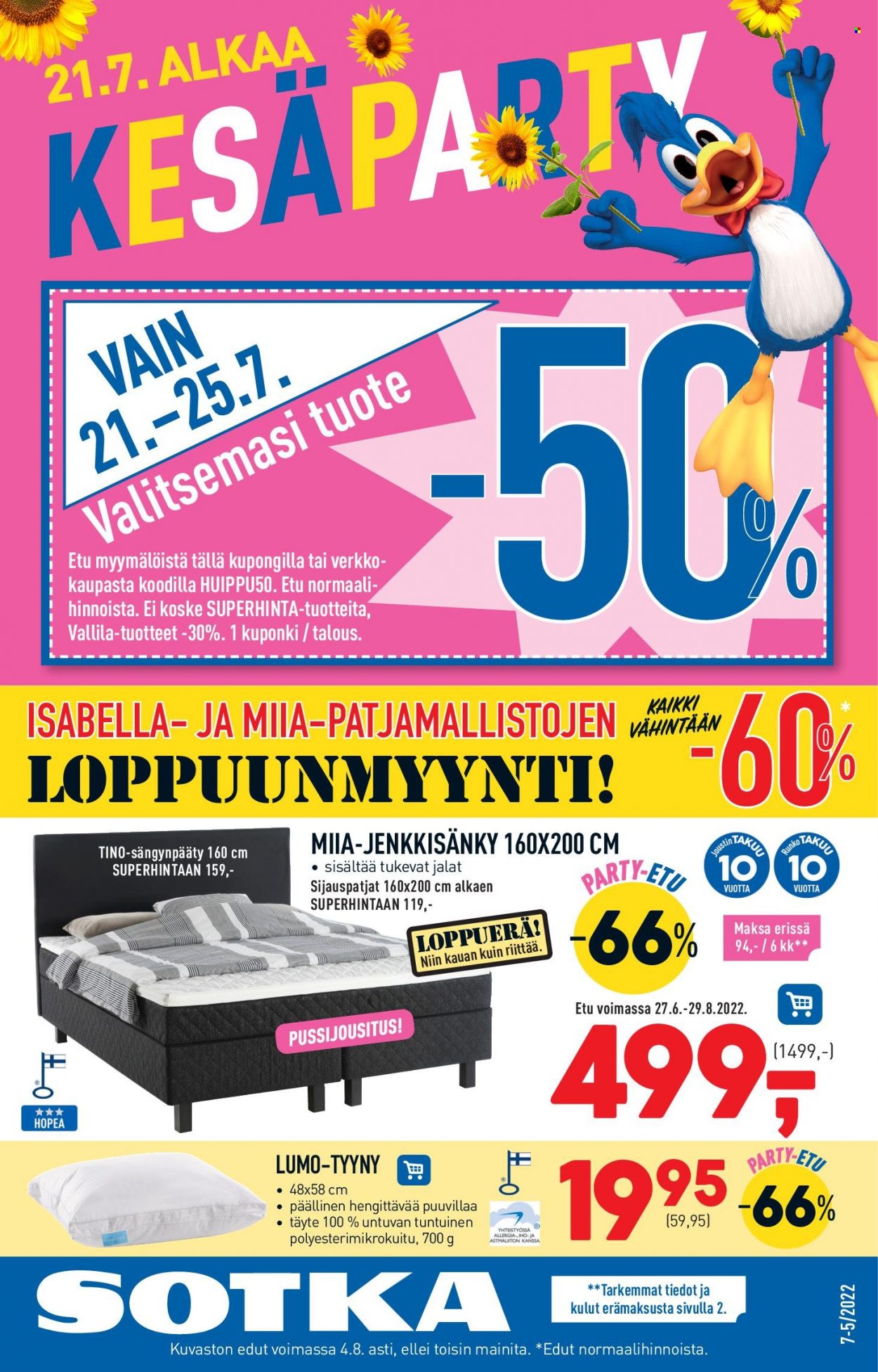 Sotka tarjoukset. Sivu 1