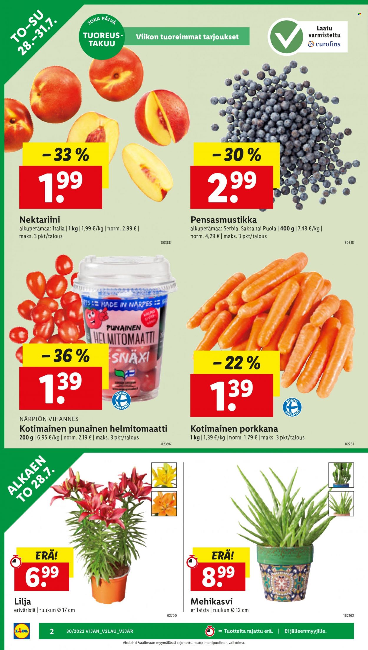 Lidl tarjoukset - 28.07.2022 - 03.08.2022. Sivu 2